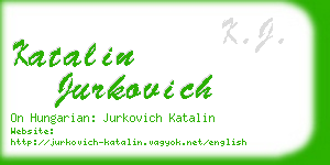 katalin jurkovich business card